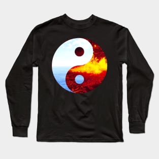 Fire-Water Yin-Yang Long Sleeve T-Shirt